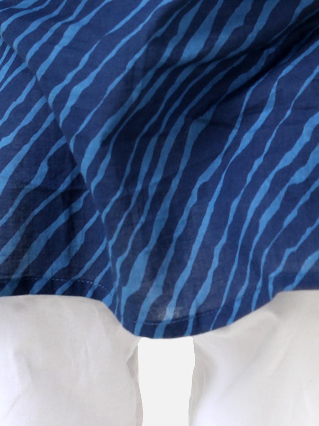 BownBee Pure Cotton Full Sleeve Kurta Pajama for Boys- Blue