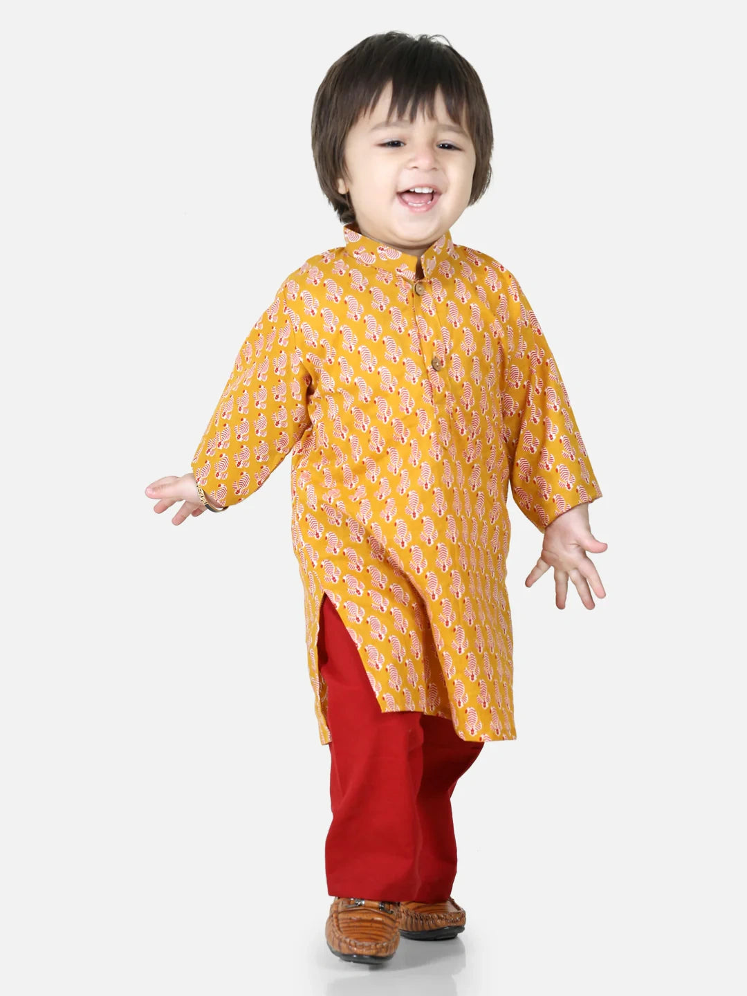 BownBee Pure Cotton Full Sleeve Kurta Pajama for Boys