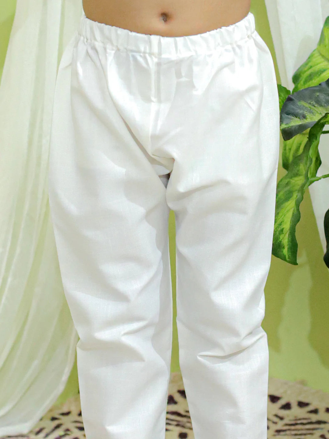 BownBee Jacquard Jacket with Cotton Kurta Pajama for Boys
