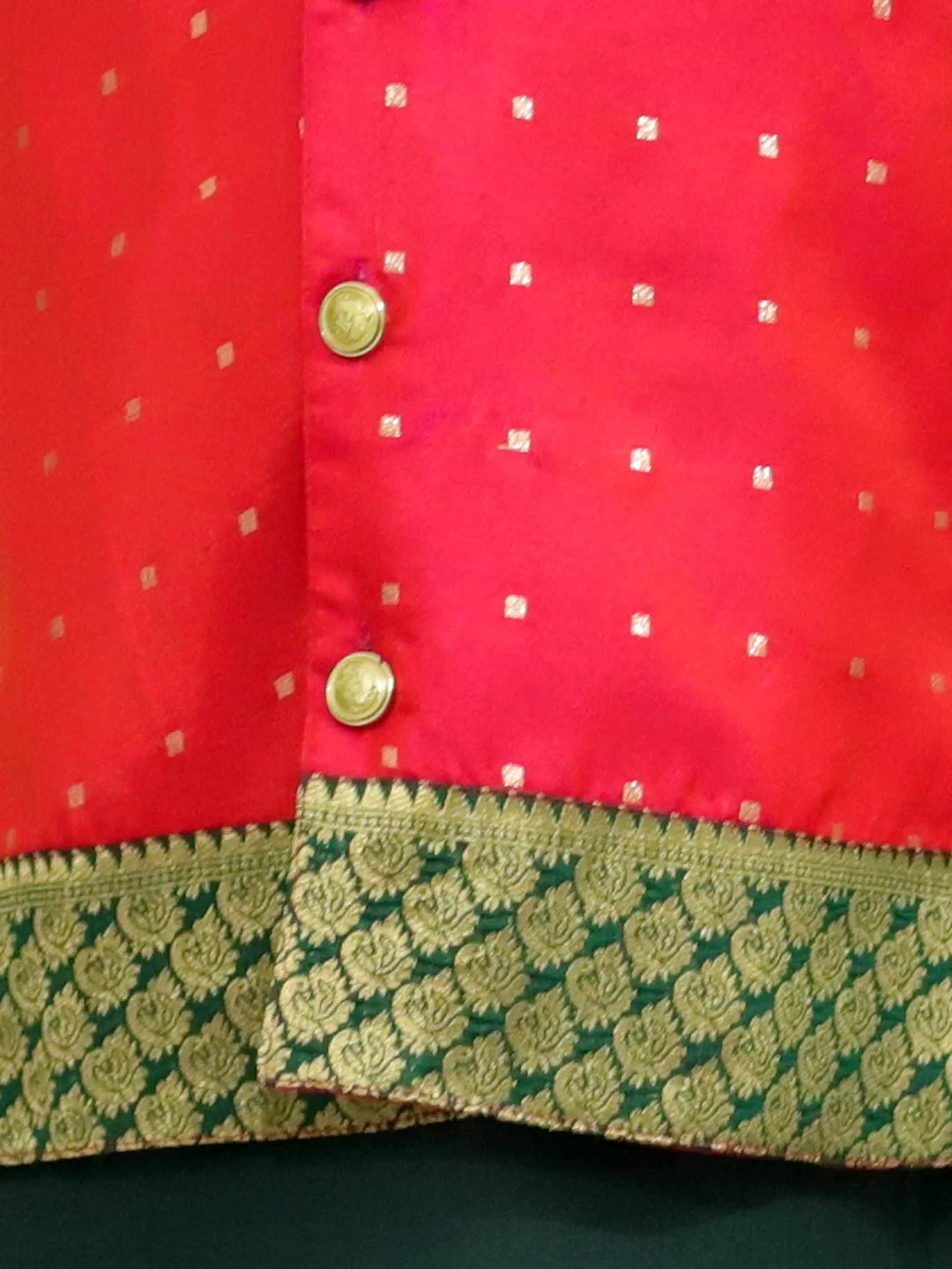 BownBee Silk Jacket with Cotton Kurta Pajama for Boys
