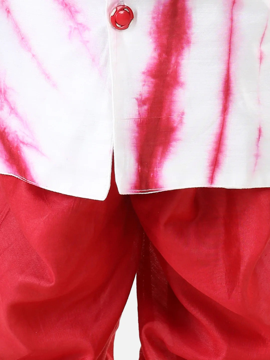 BownBee Hand Dyed Chanderi Silk Sherwani Salwar For Boys