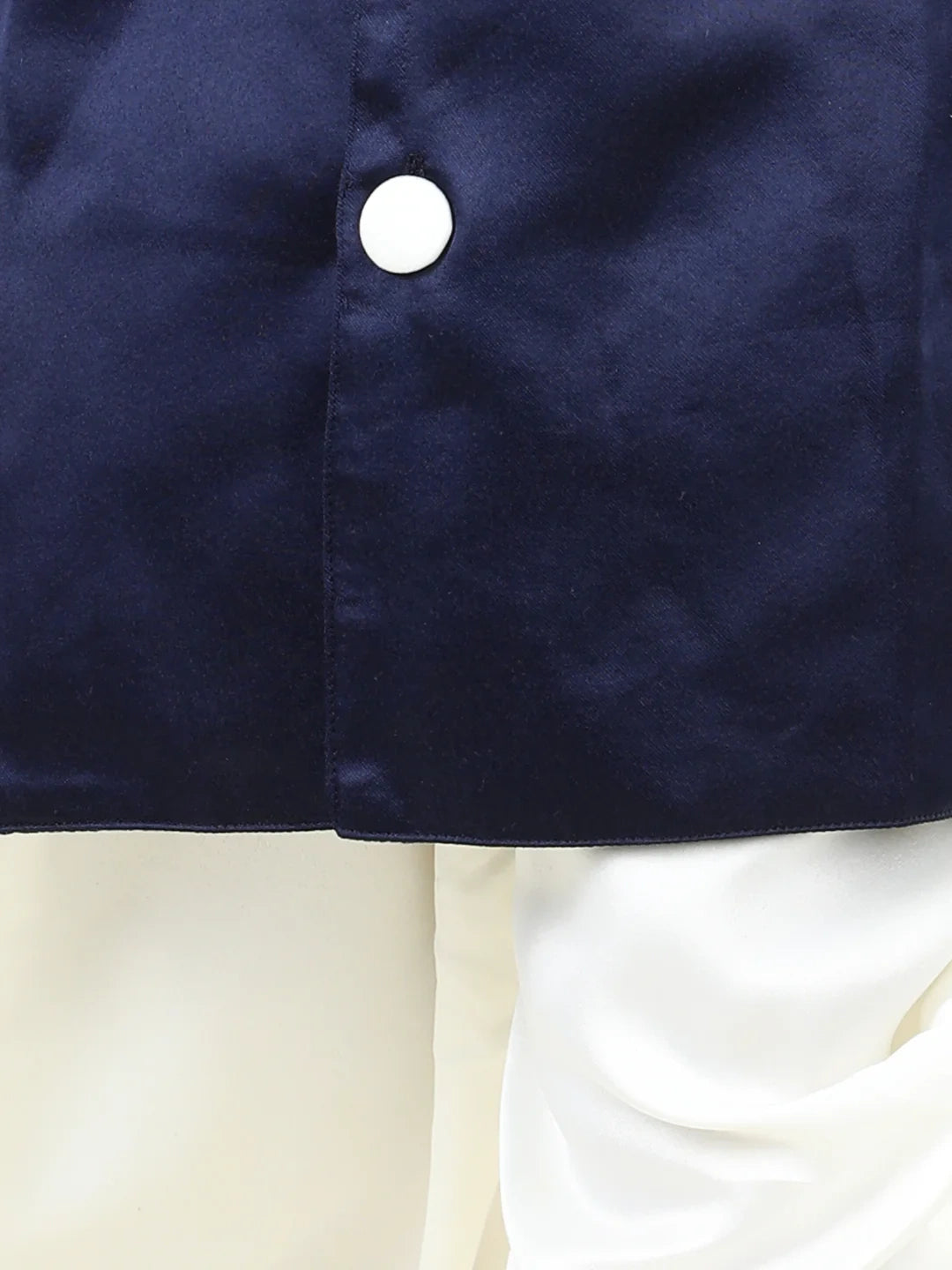 BownBee Hand Embroidered Jam Cotton Sherwani Salwar For Boys