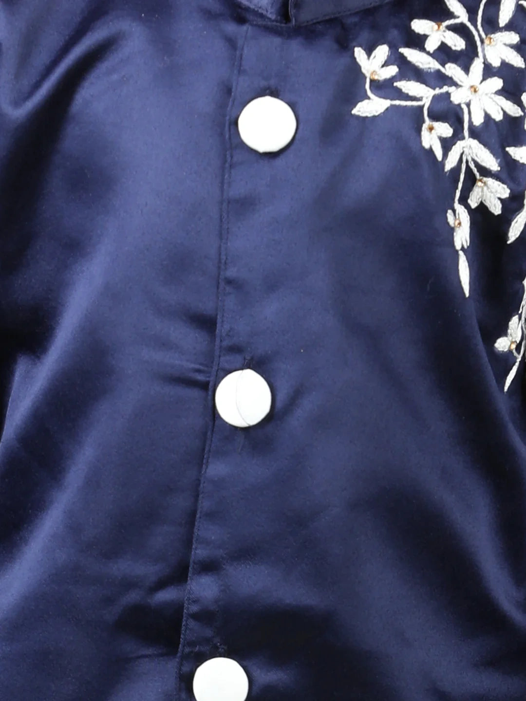 BownBee Hand Embroidered Jam Cotton Sherwani Salwar For Boys