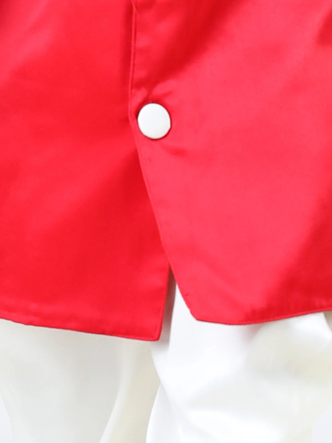 BownBee Hand Embroidered Jam Cotton Sherwani Salwar For Boys