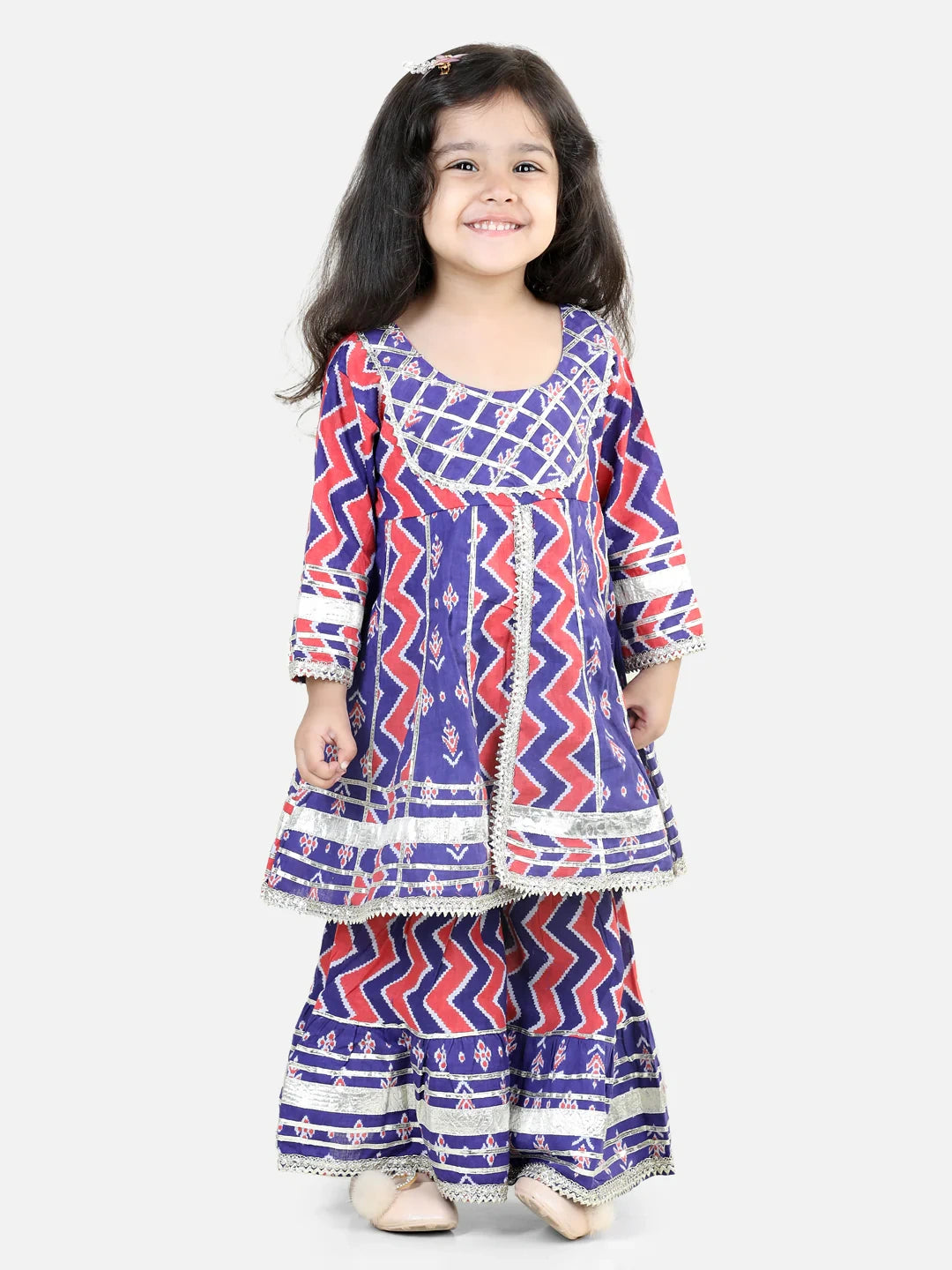 Mother Daughter Matching Festive Ethnic Suit Set