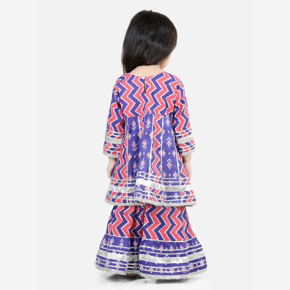 BownBee Pure Cotton Ethnic Suit & Bow-Tie Collar Set Combo
