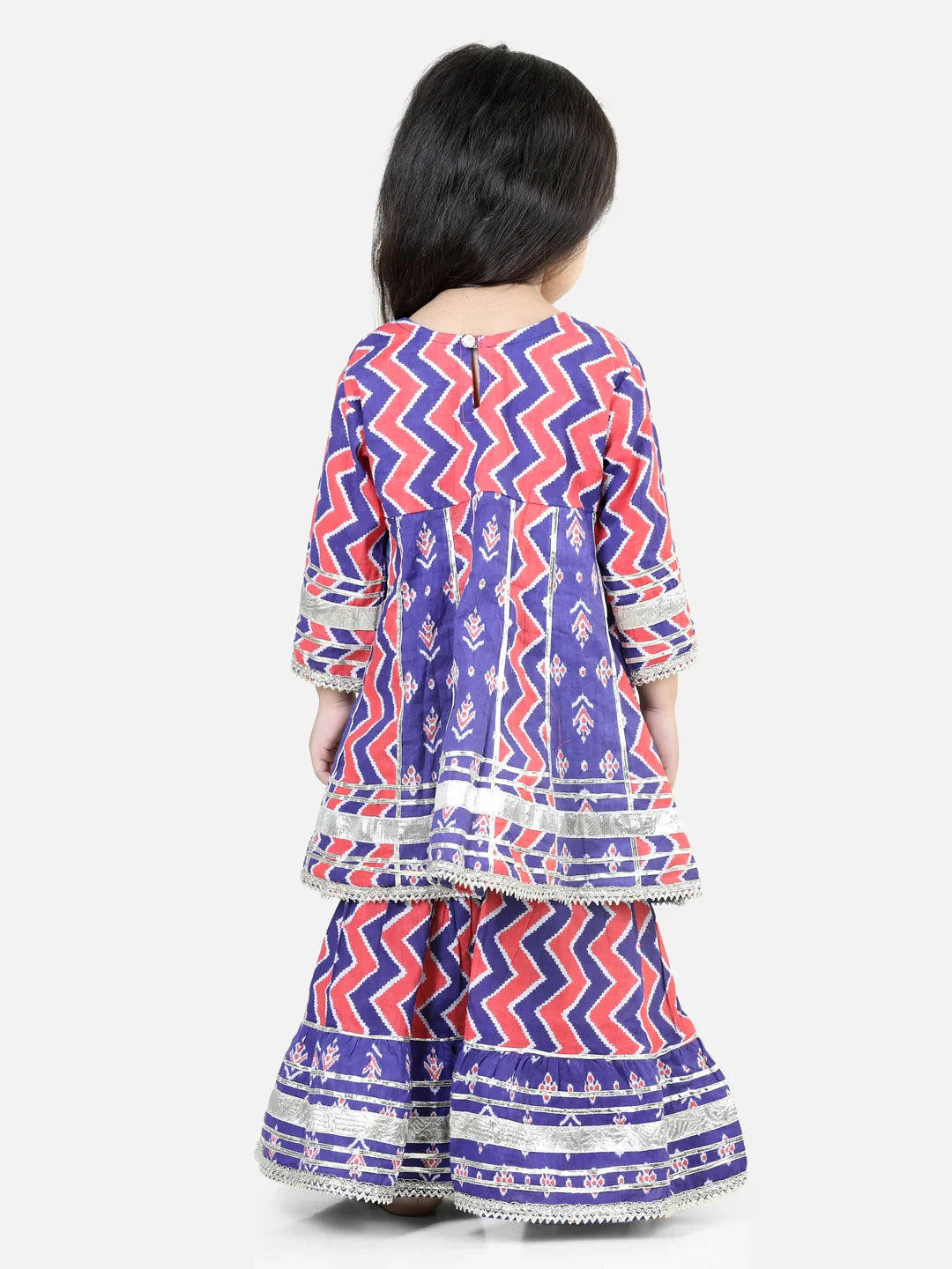 BownBee Pure Cotton Printed Kurta Sharara for Girls