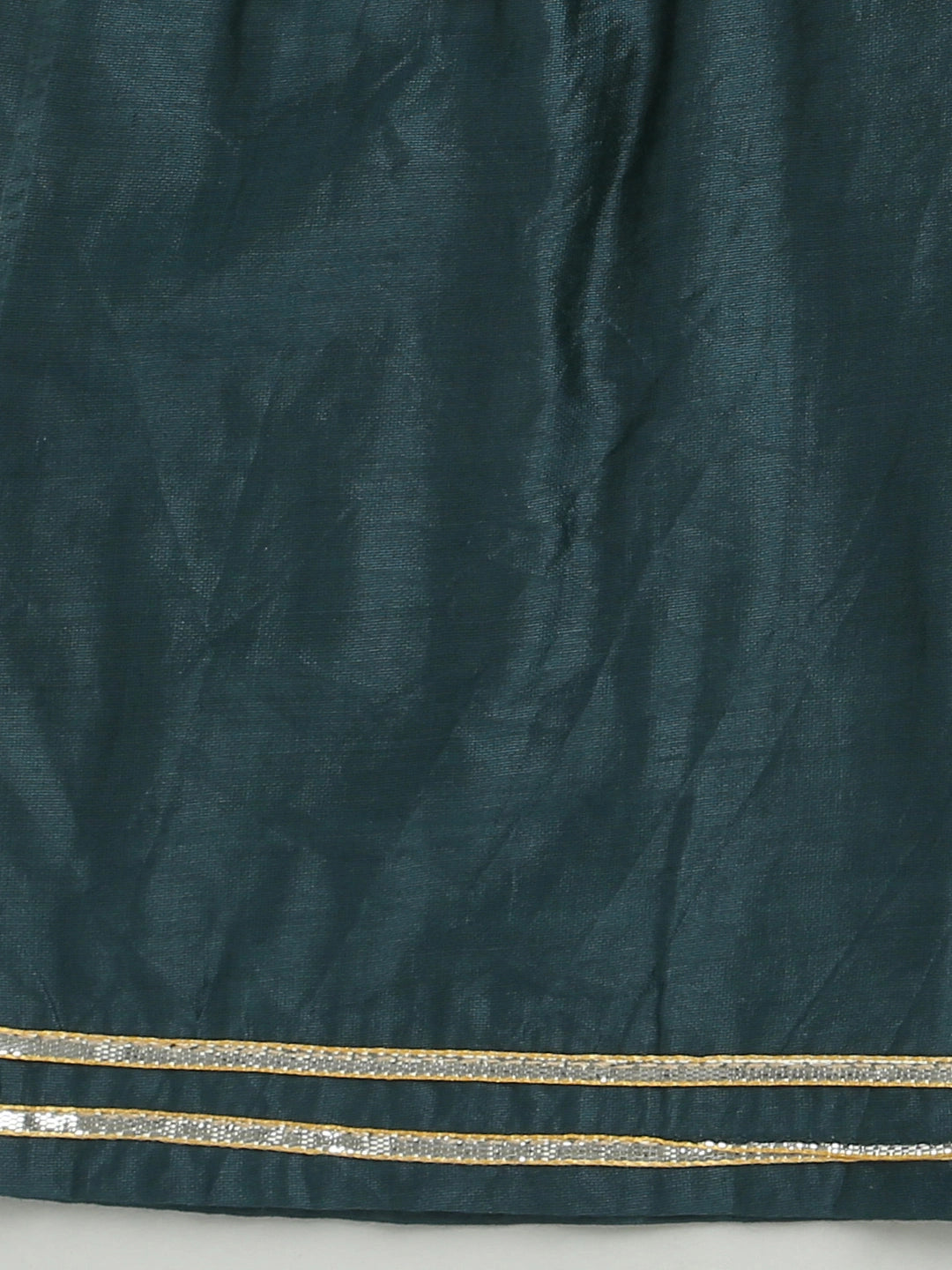 BownBee Hand Dyed Chanderi Silk Kurti Pant with Dupatta for Girls
