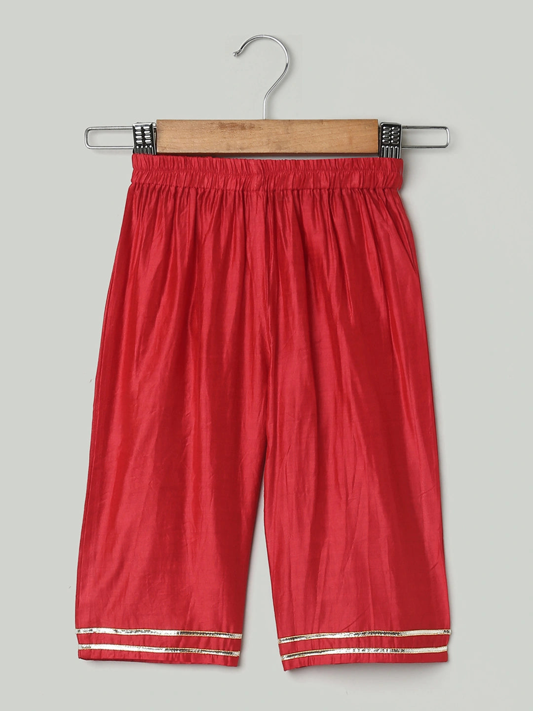 BownBee Hand Dyed Chanderi Silk Kurti Pant with Dupatta for Girls