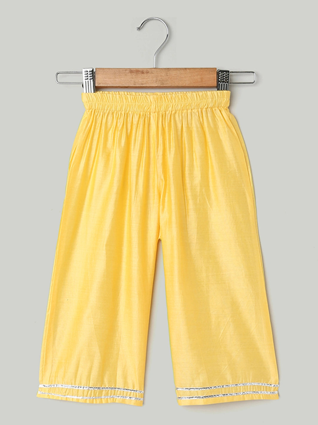 BownBee Hand Dyed Chanderi Silk Kurti Pant with Dupatta for Girls