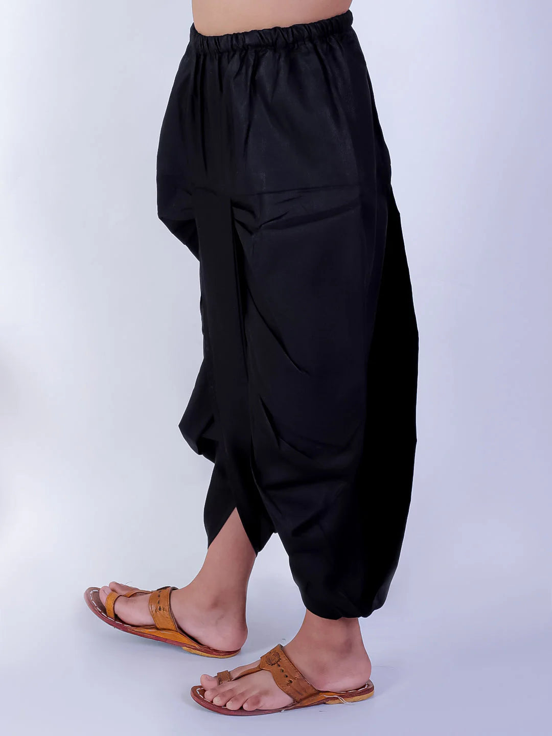 BownBee Solid Cotton Dhoti for Boys