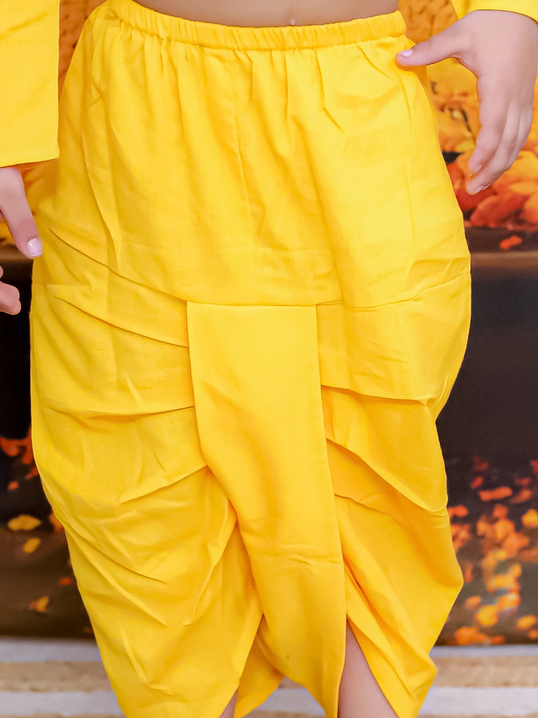 BownBee Pure Cotton Jacket with Full Sleeve Kurta Dhoti Set For Boys