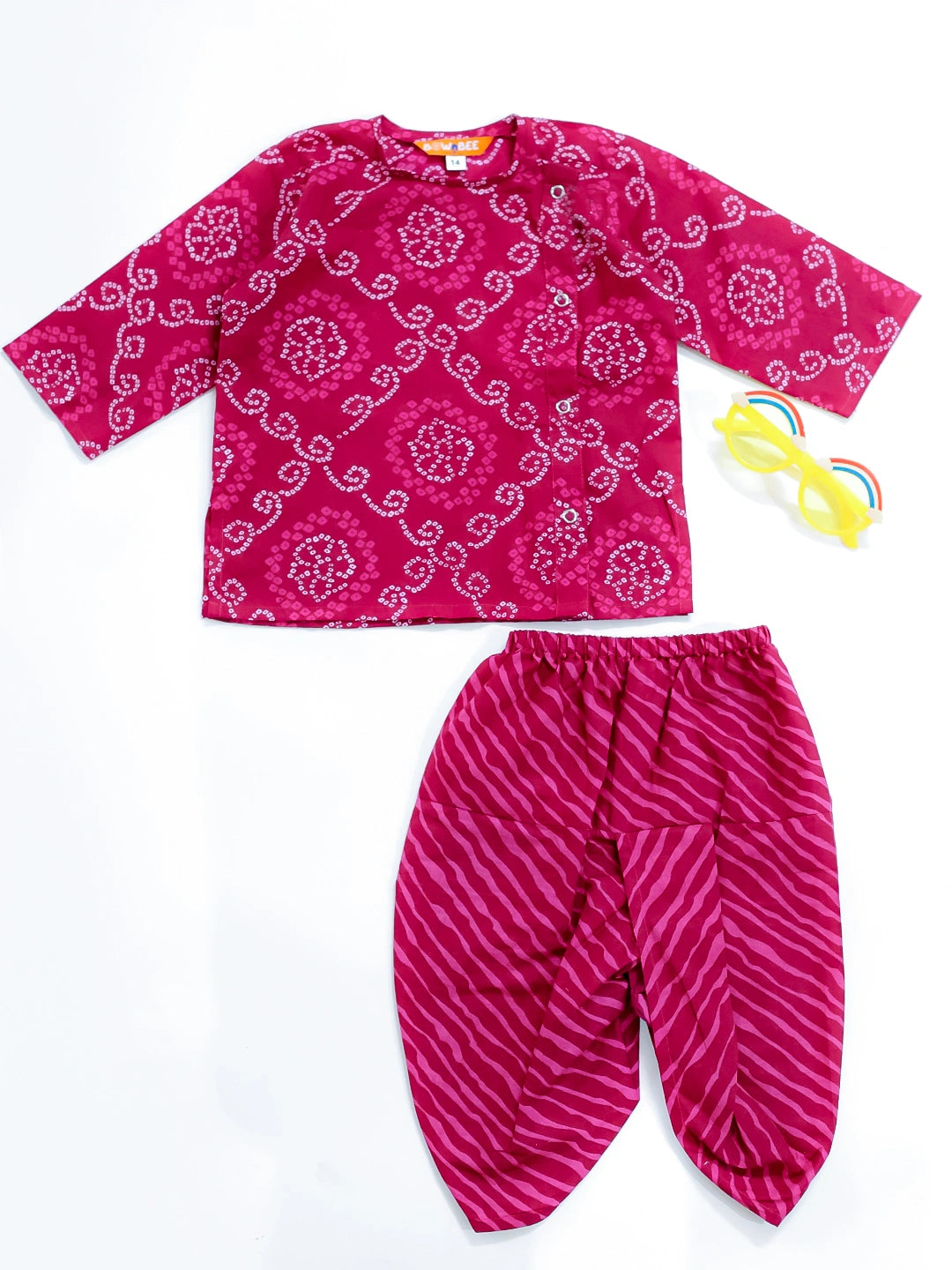 Bownbee Boys Pure Cotton Dhoti Kurta For Infants