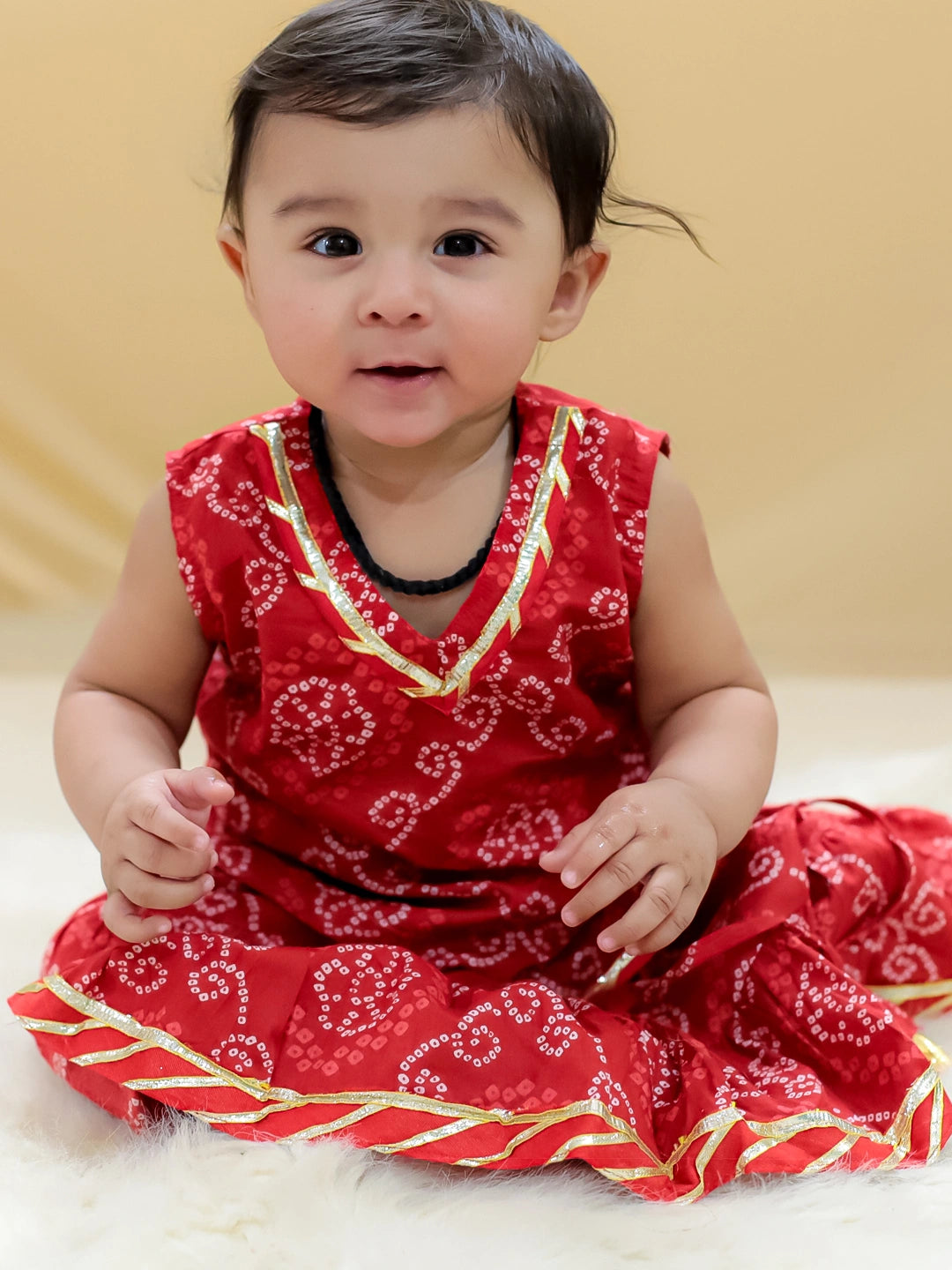 BownBee Pure Cotton Printed Skirt Top Set for Girls