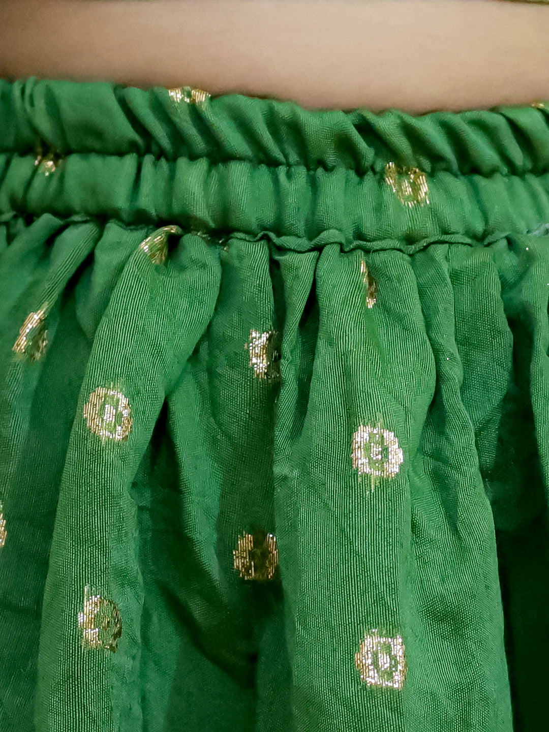 BownBee Pure Chanderi Choli with Lehenga & Dupatta for Girls