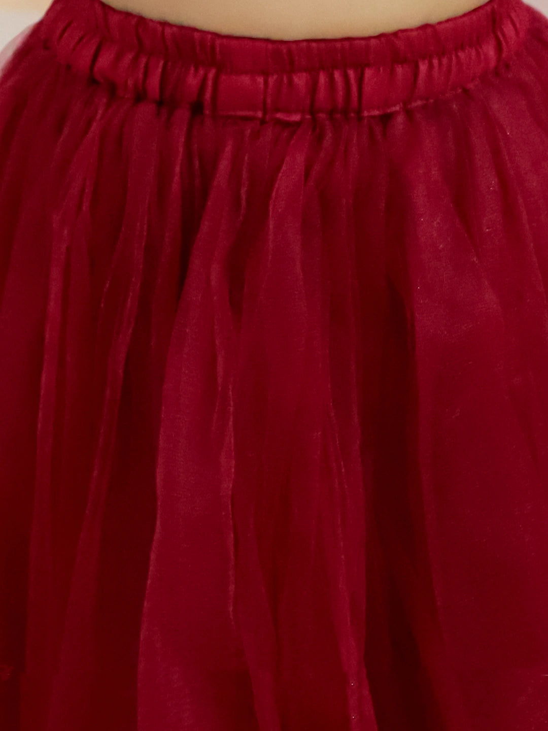 BownBee Sheer Back Front Open Choli with Lehenga & Dupatta