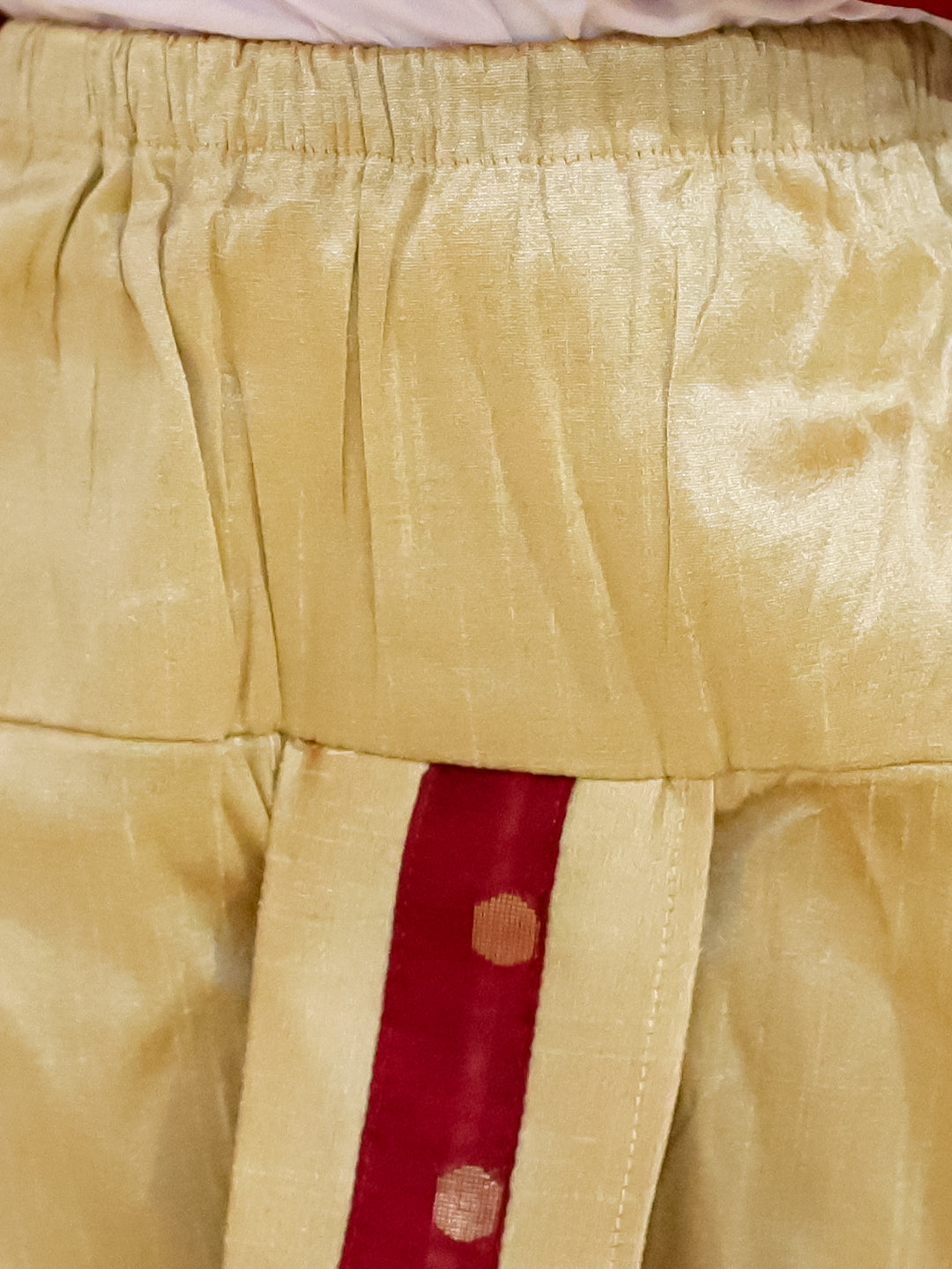 BownBee Pure Chanderi Full Sleeve Sherwani Dhoti for Boys- Maroon