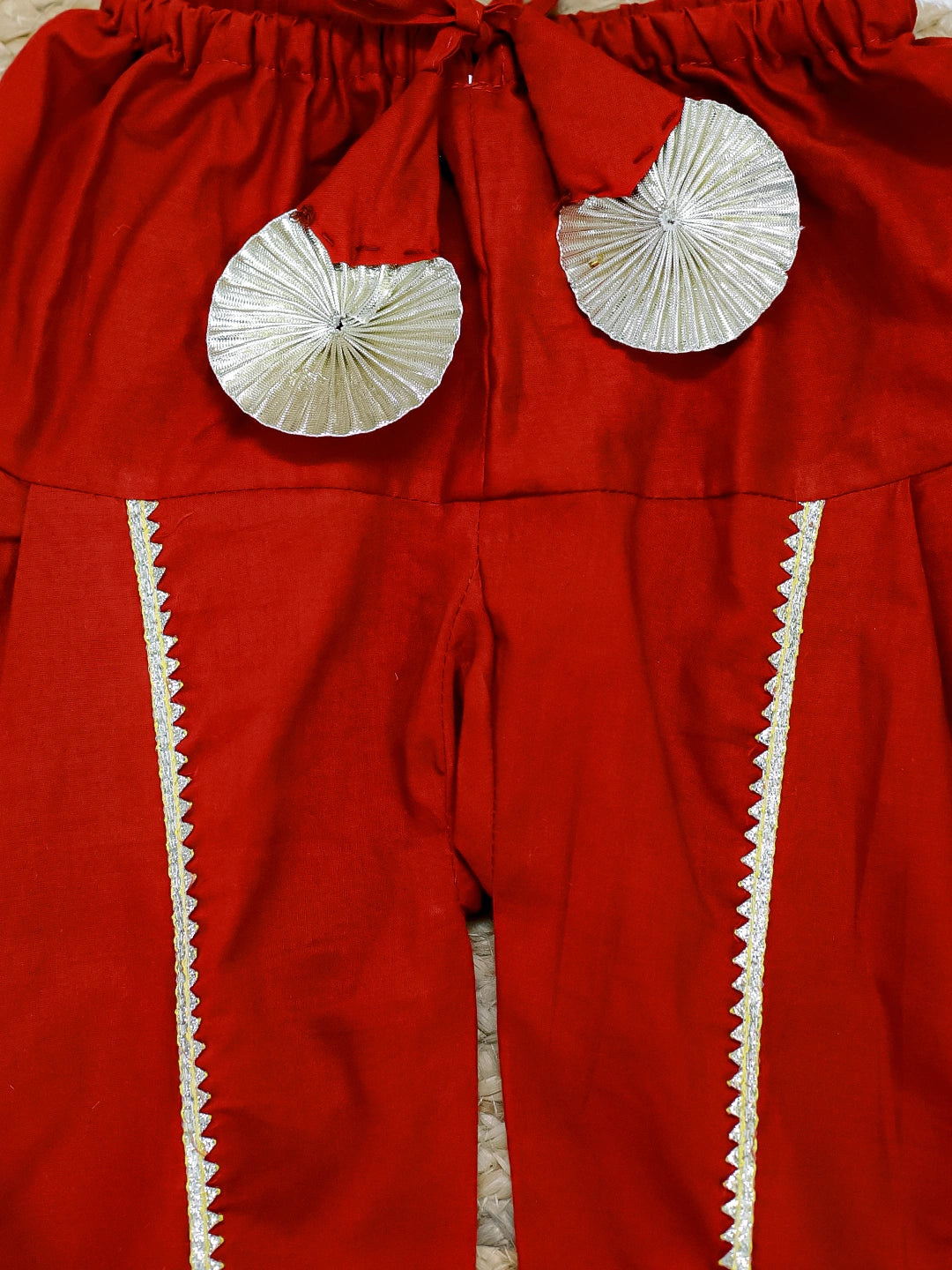 BownBee Girls Halter Neck Pure Cotton Fish Print Kurti with Harem