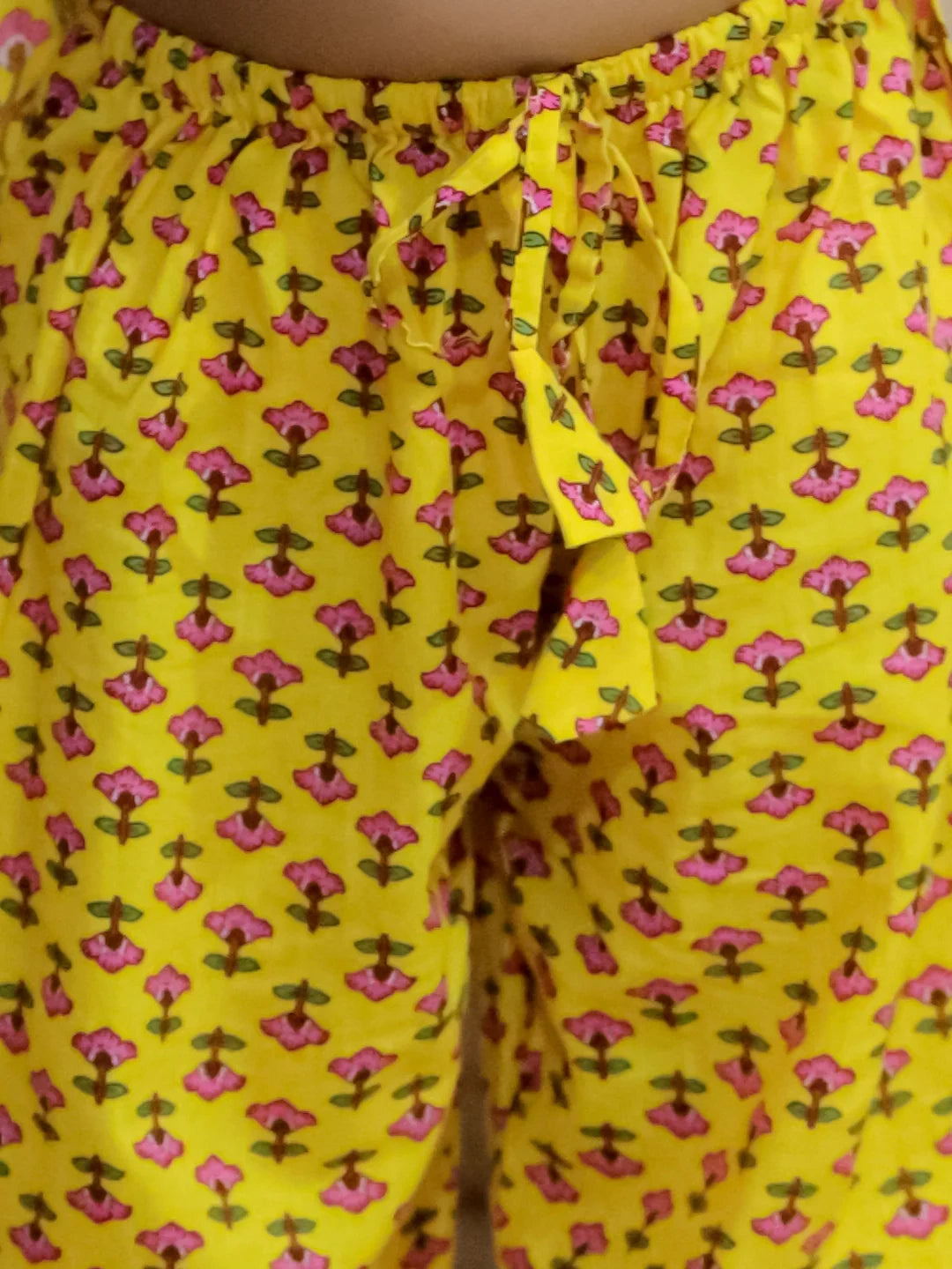 BownBee Pure Cotton Narrow Shoulder Kurti with Harem for Girls