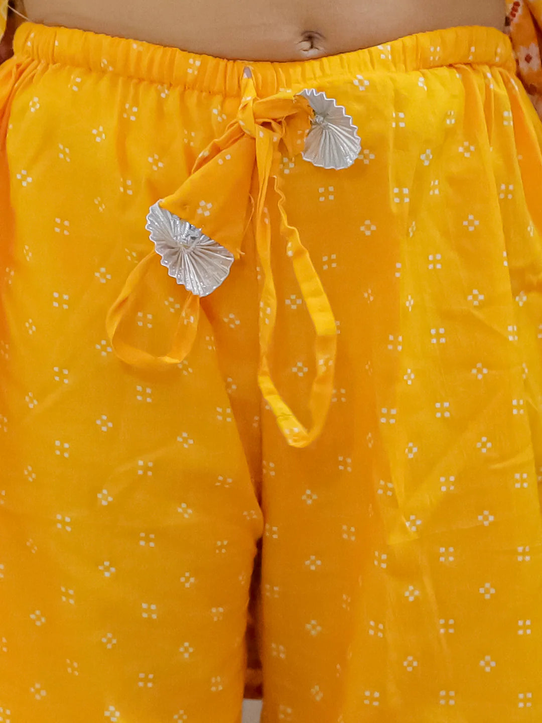 BownBee Sibling Set Pure Cotton Jacket Kurta Pajama with Angrakha Kurti Pant Dupatta Set