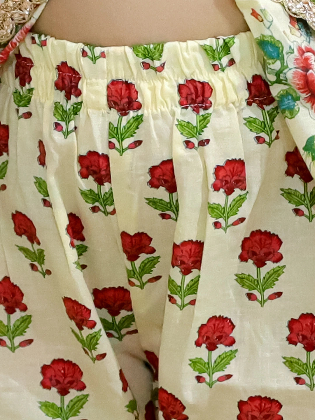 BownBee Pure Cotton Kurta with Sharara and Dupatta for Girls