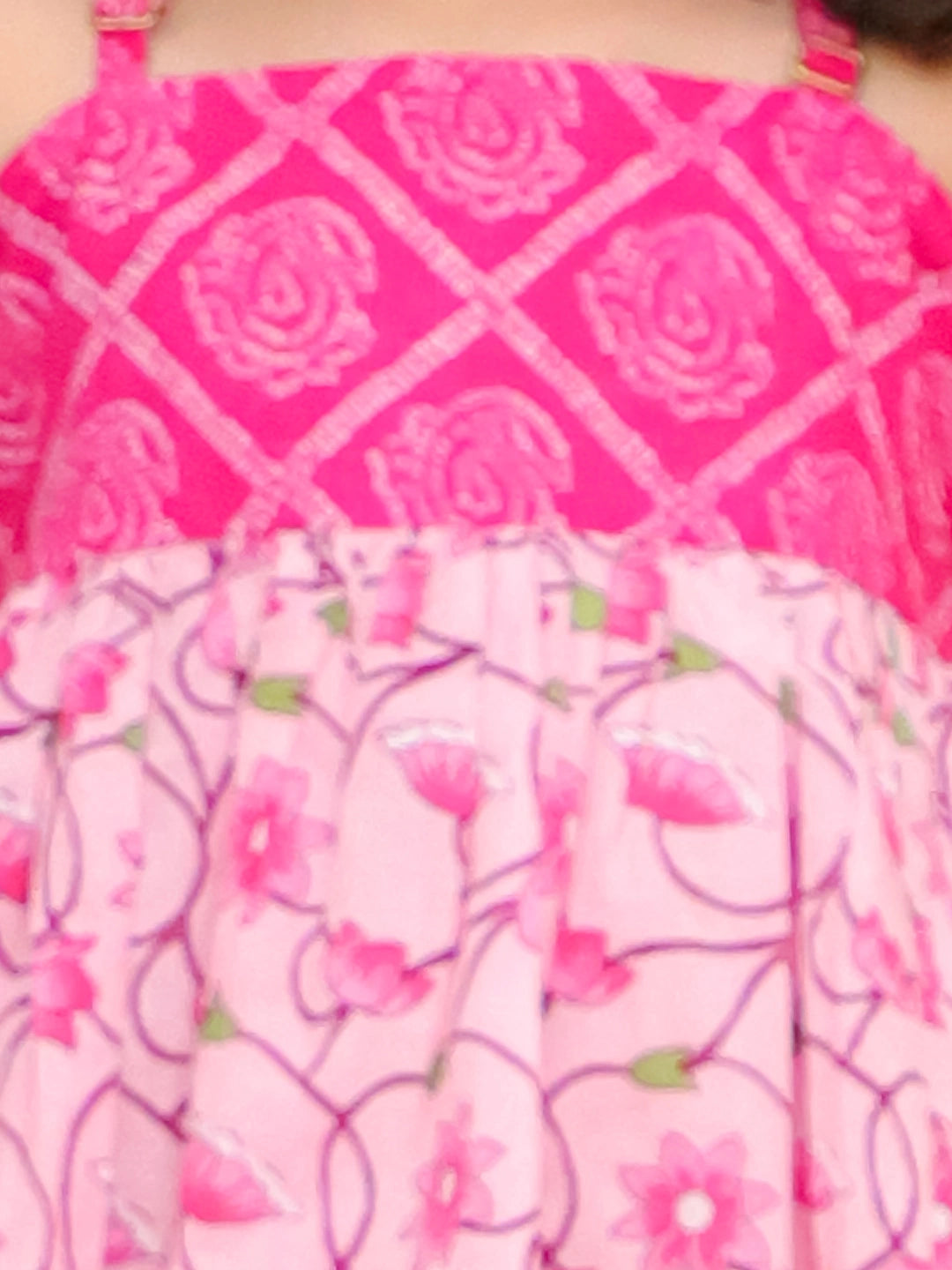 BownBee Pure Cotton Printed Top With Flared Pants For Girls