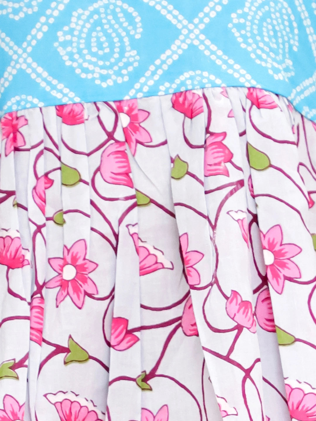 BownBee Pure Cotton Printed Top With Flared Pants For Girls