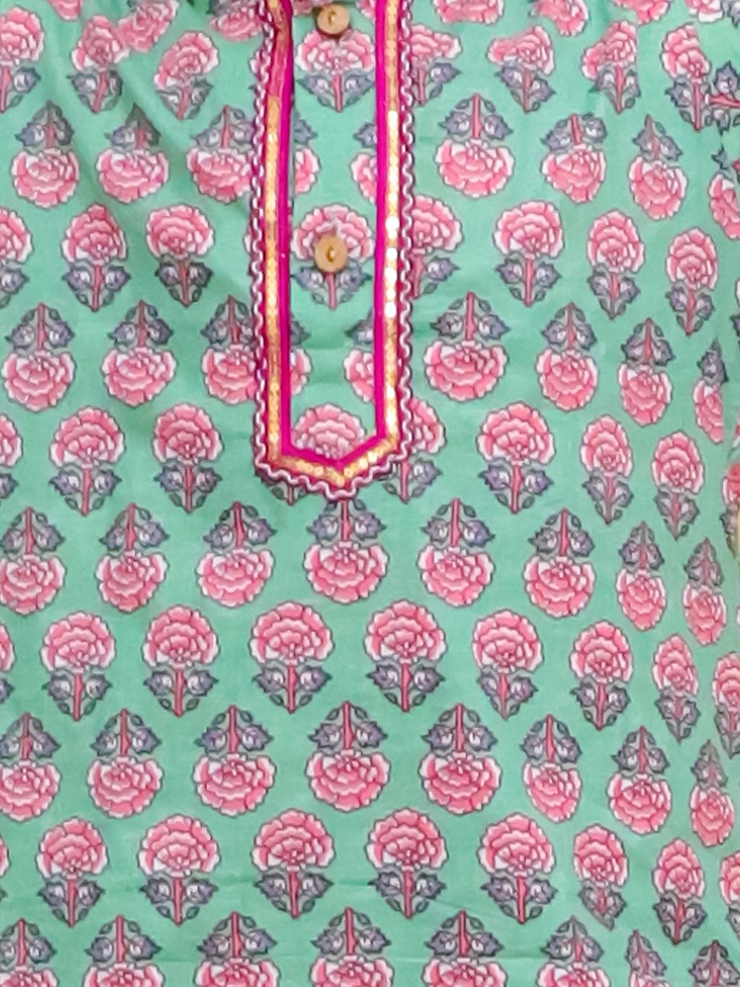 BownBee Pure Cotton Dhoti Kurta & Halter Kurti With Harem Sibling Set