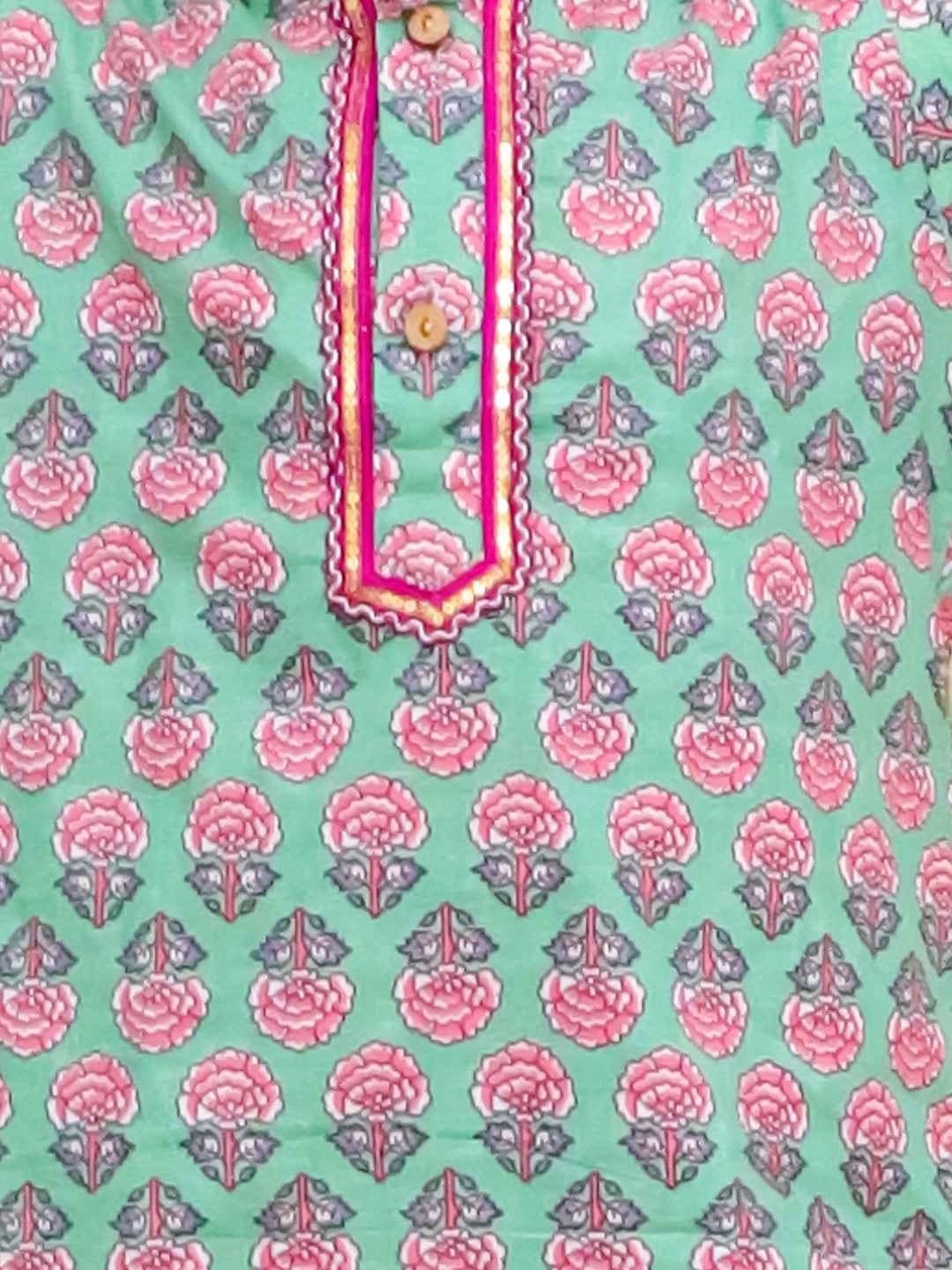 BownBee Fullsleeves Printed Kurta Dhoti Set For Boys