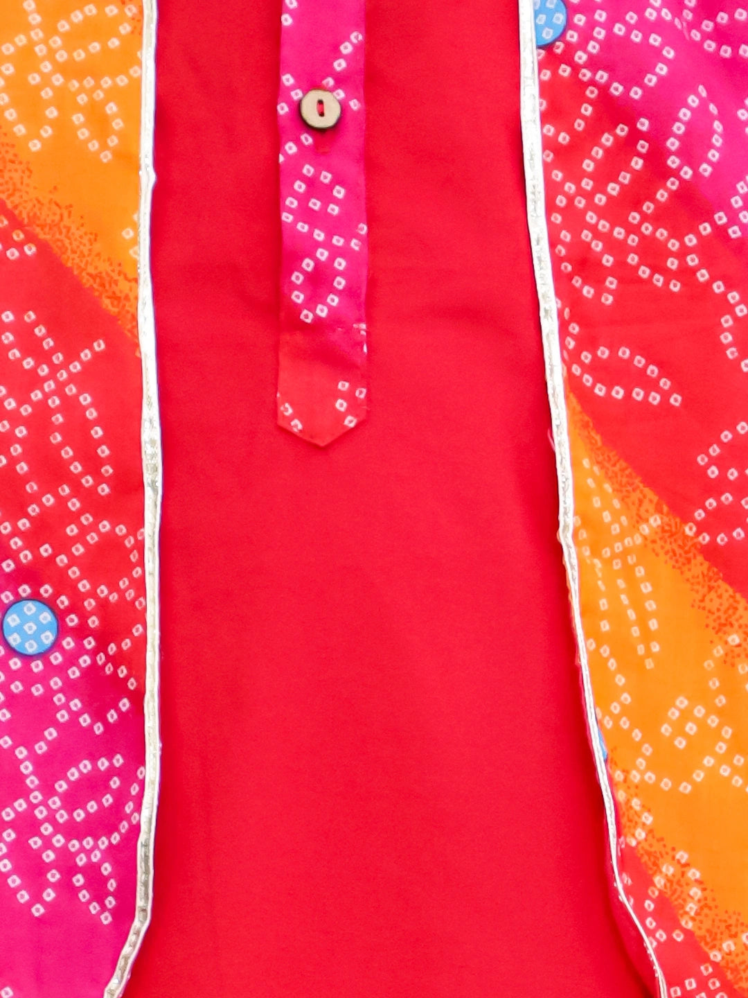 BownBee Pure Cotton Dhoti Kurta With Attached Jacket Set For Boys