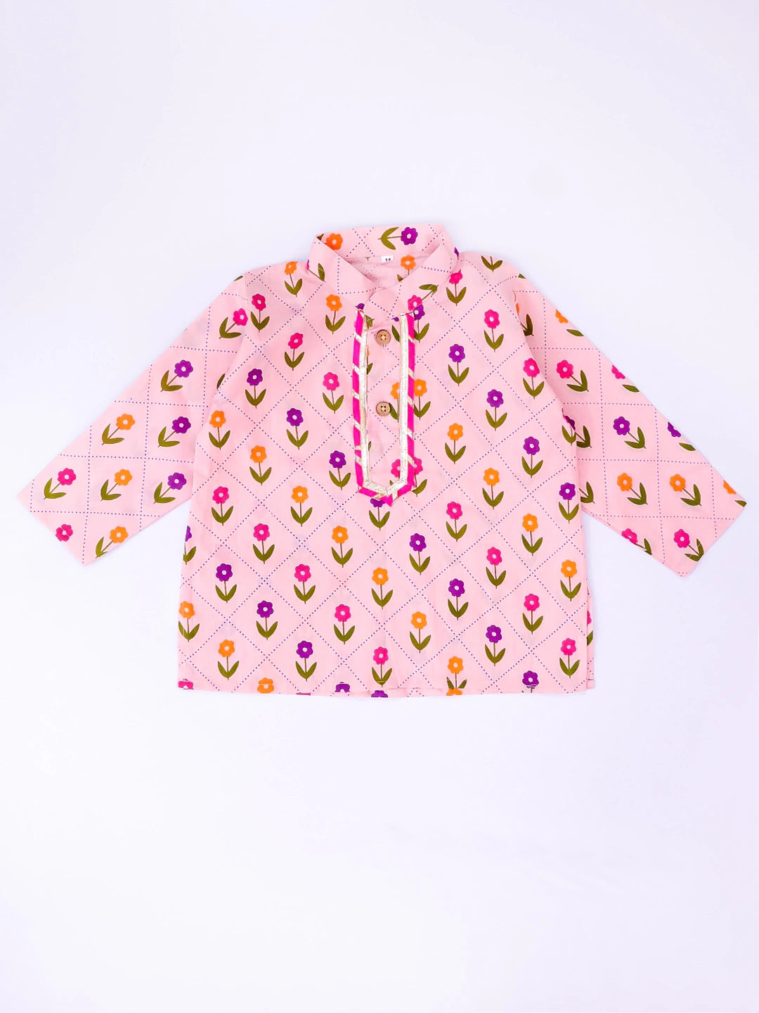 BownBee Fullsleeves Printed Kurta Dhoti Set For Infant Boys