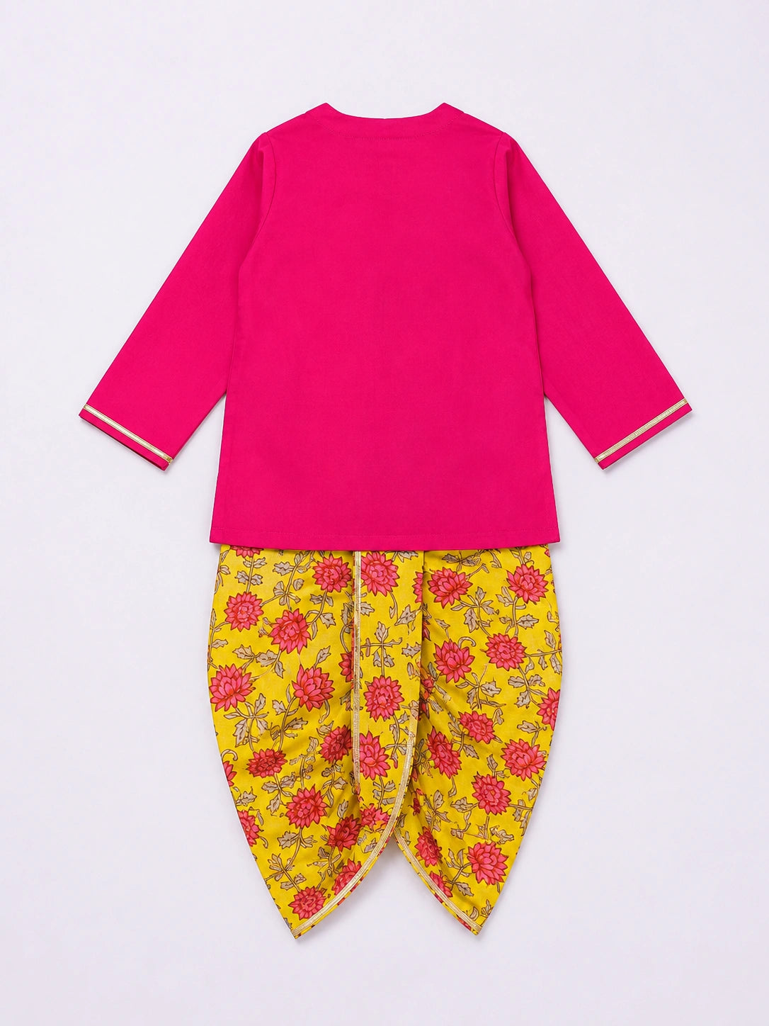 BownBee Fullsleeves Printed Dhoti kurta Set For Infant Boys
