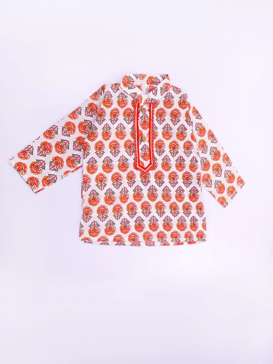 BownBee Fullsleeves Printed Kurta Dhoti Set For Infant Boys