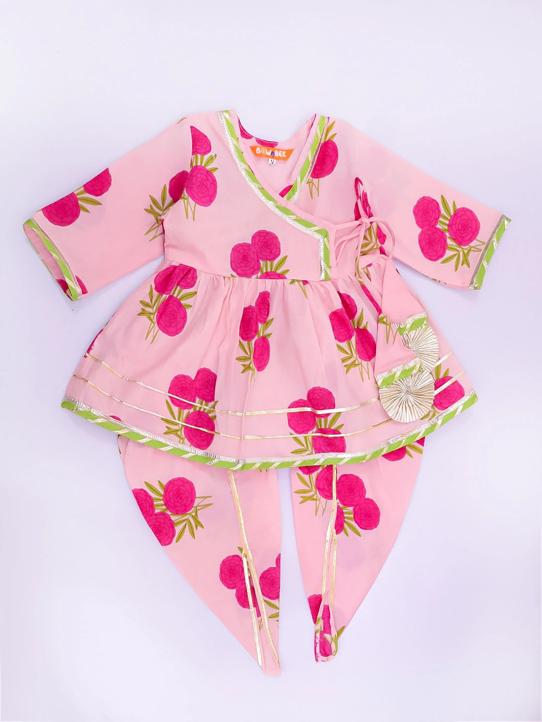 BownBee Pure Cotton Kurta Pajama & Ethnic Suit Infant Sibling Set