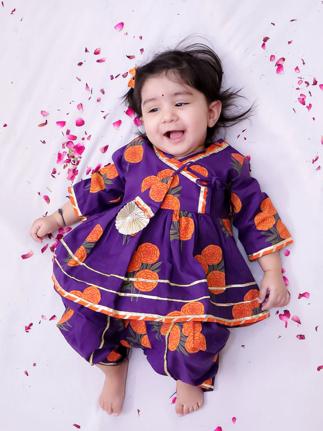 BownBee Pure Cotton Kurta Pajama & Ethnic Suit Infant Sibling Set