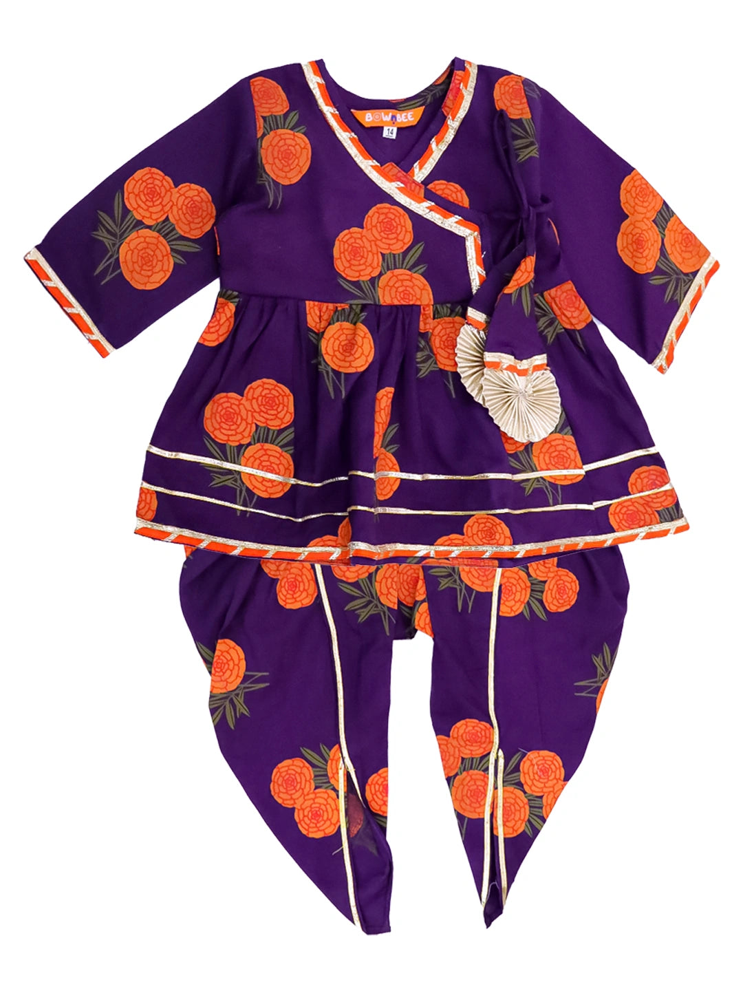 BownBee Pure Cotton Kurta Pajama & Ethnic Suit Infant Sibling Set