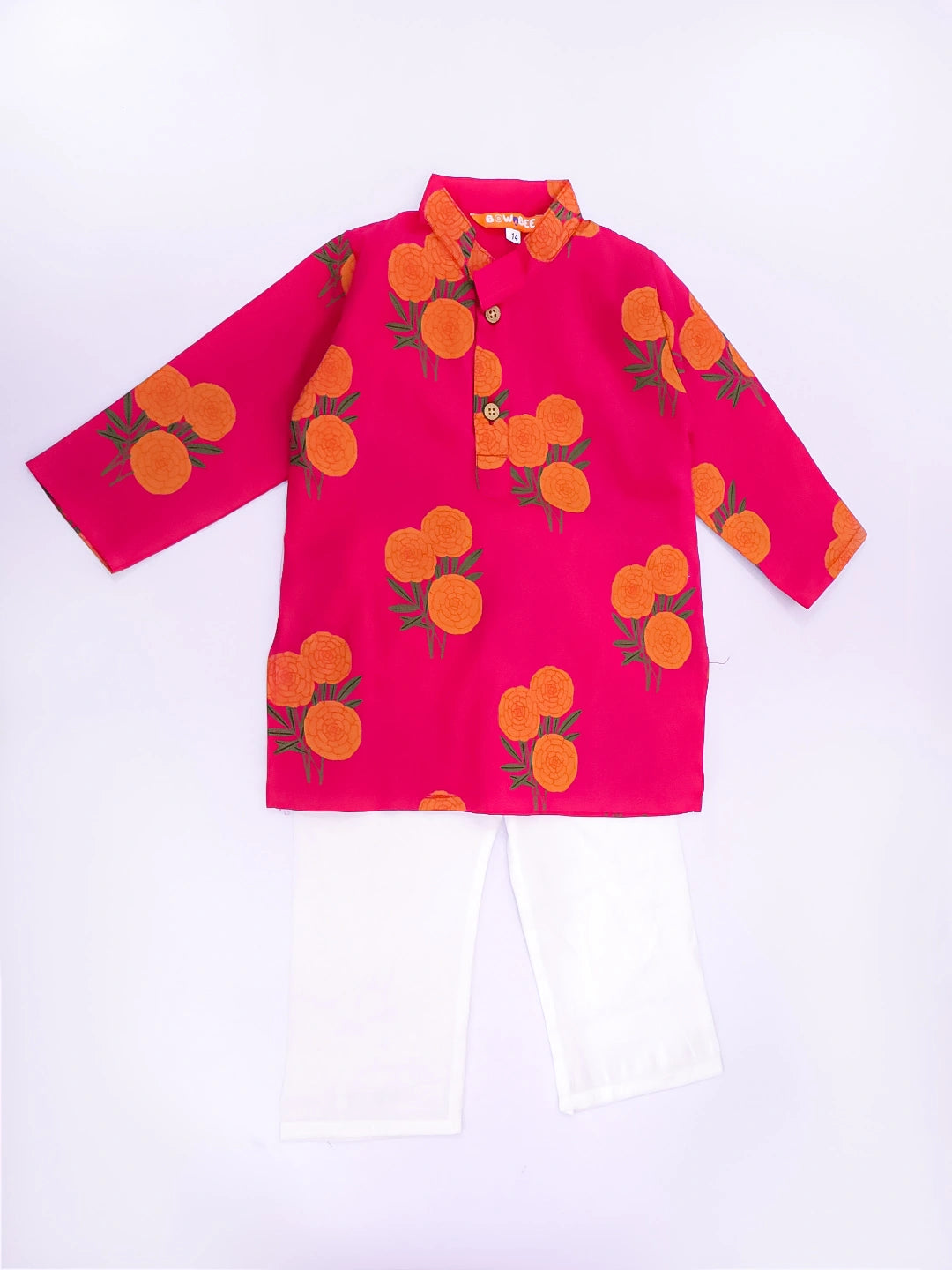 BownBee Pure Cotton Kurta Pajama & Ethnic Suit Infant Sibling Set
