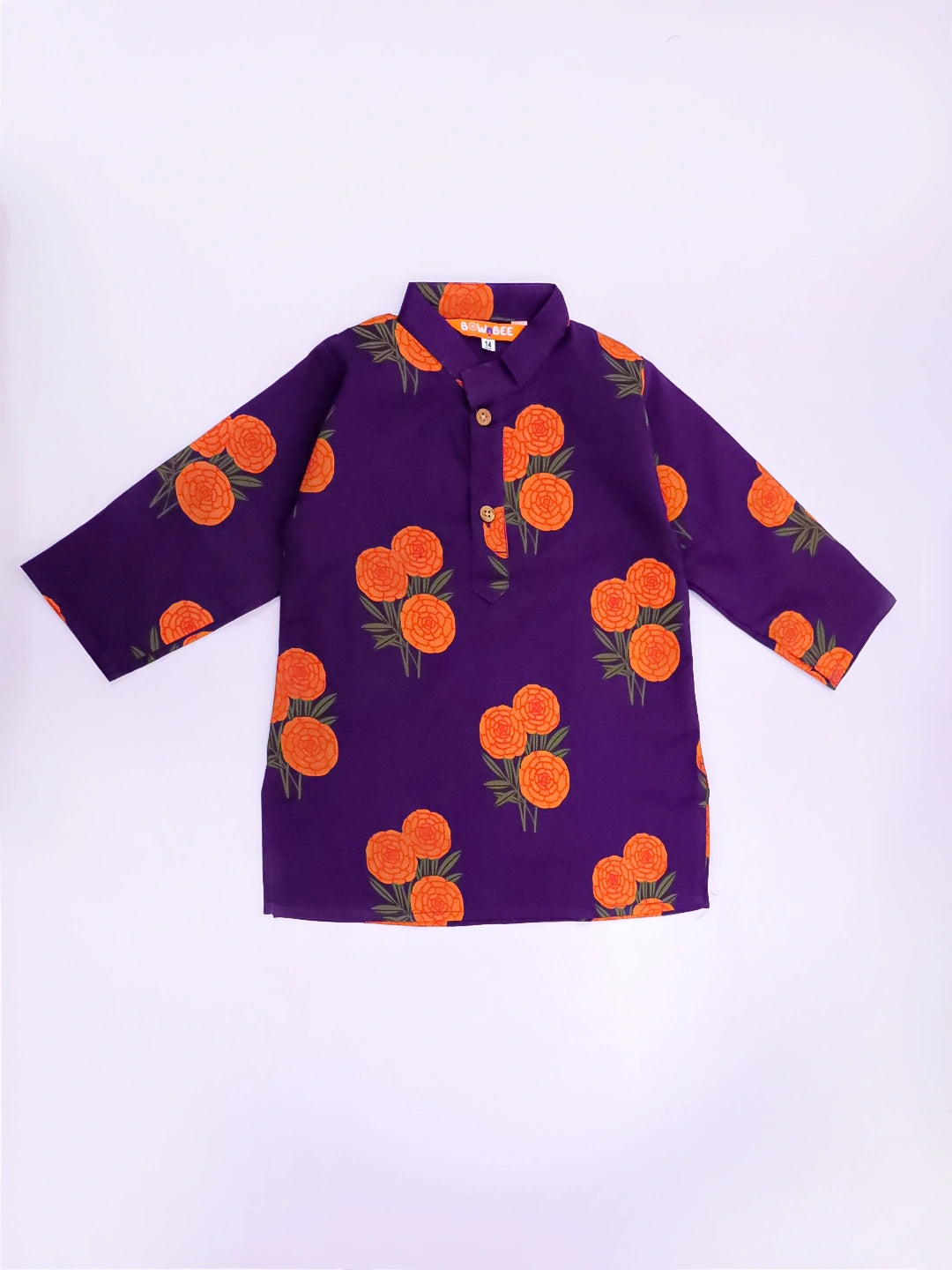 BownBee Pure Cotton Full Sleeve Kurta & Pajama Set For Infants Boys