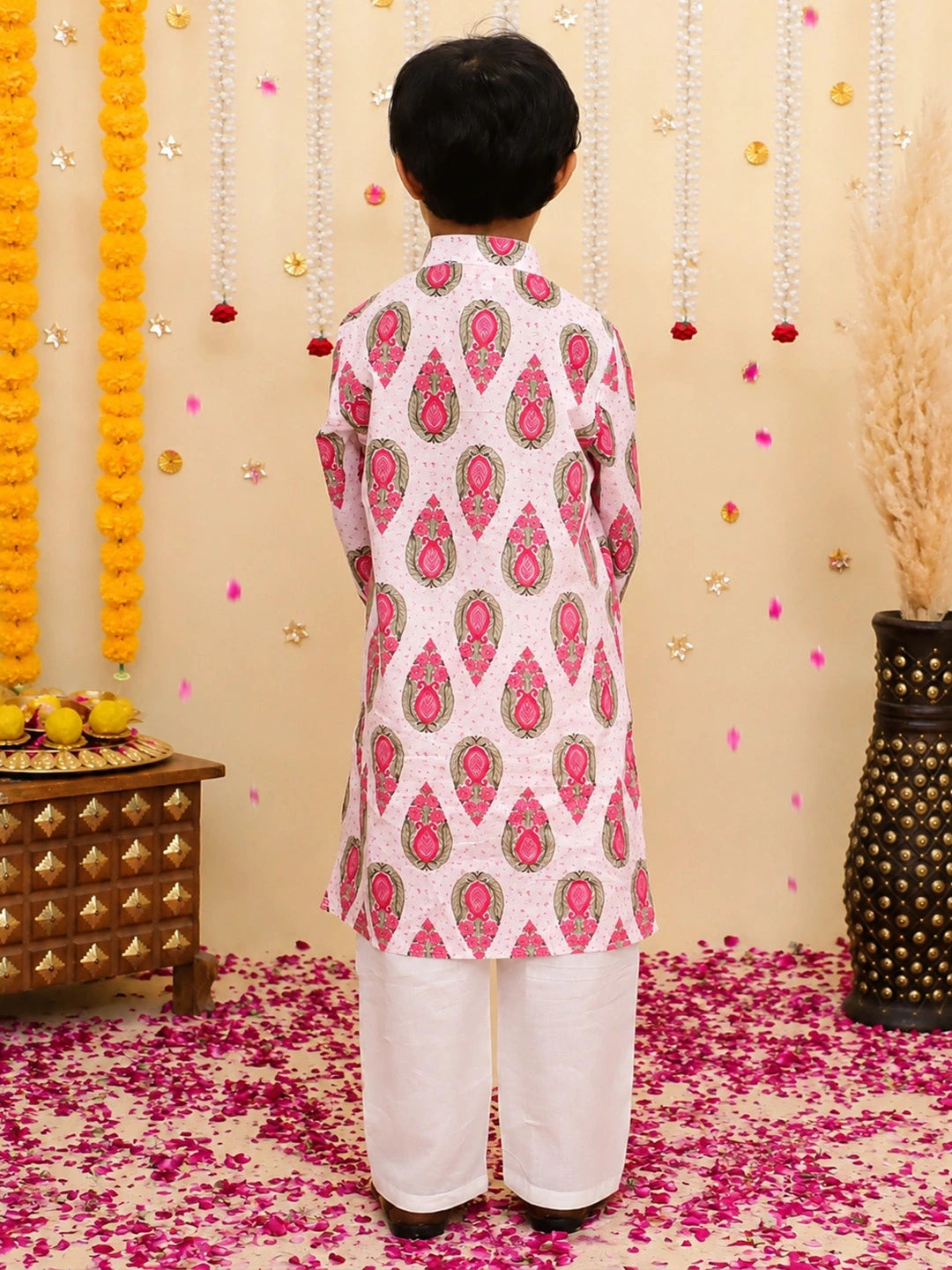 BownBee Pure Cotton Full Sleeve Kurta & Pajama Set For Boys