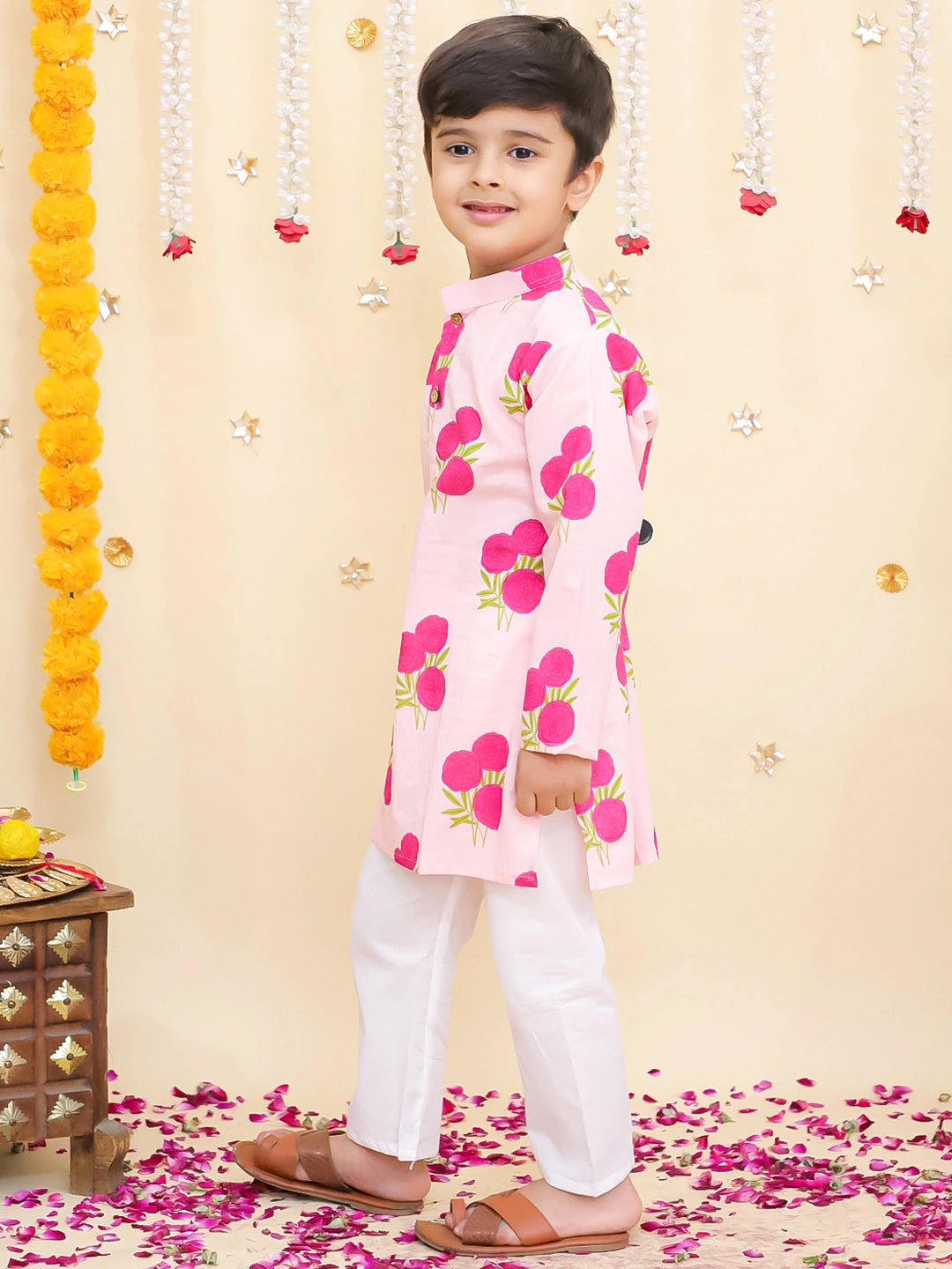 BownBee Pure Cotton Full Sleeve Kurta & Pajama Set For Boys