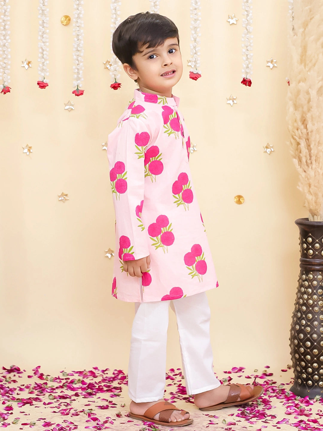 BownBee Pure Cotton Full Sleeve Kurta & Pajama Set For Boys