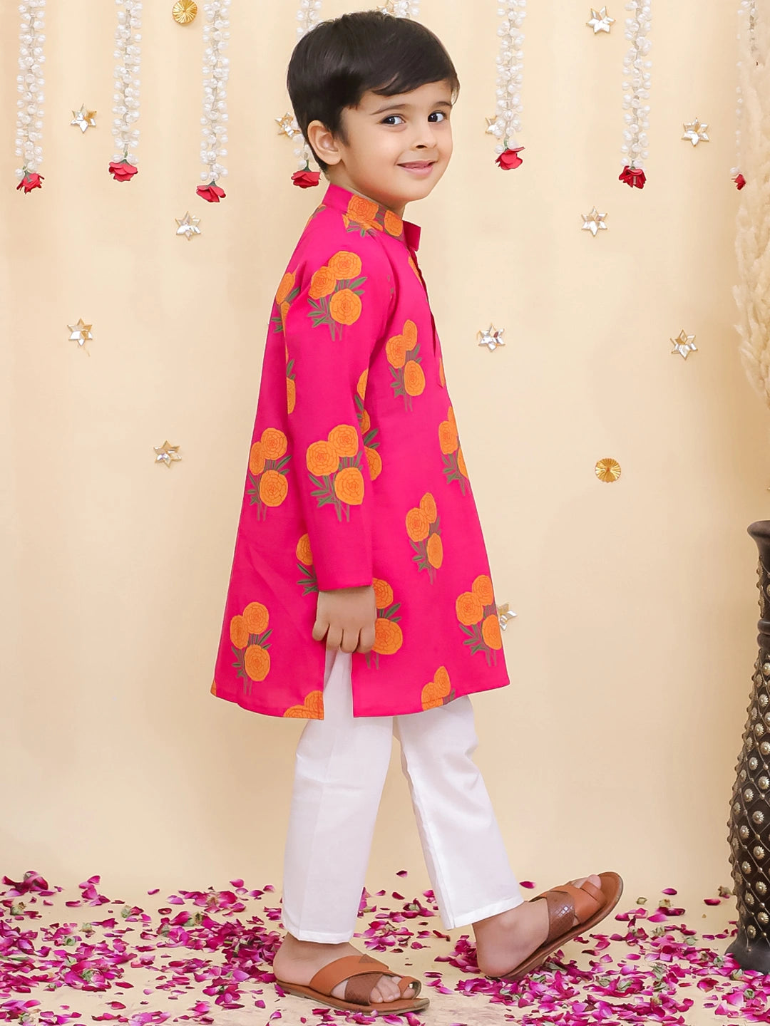 BownBee Pure Cotton Full Sleeve Kurta & Pajama Set For Boys
