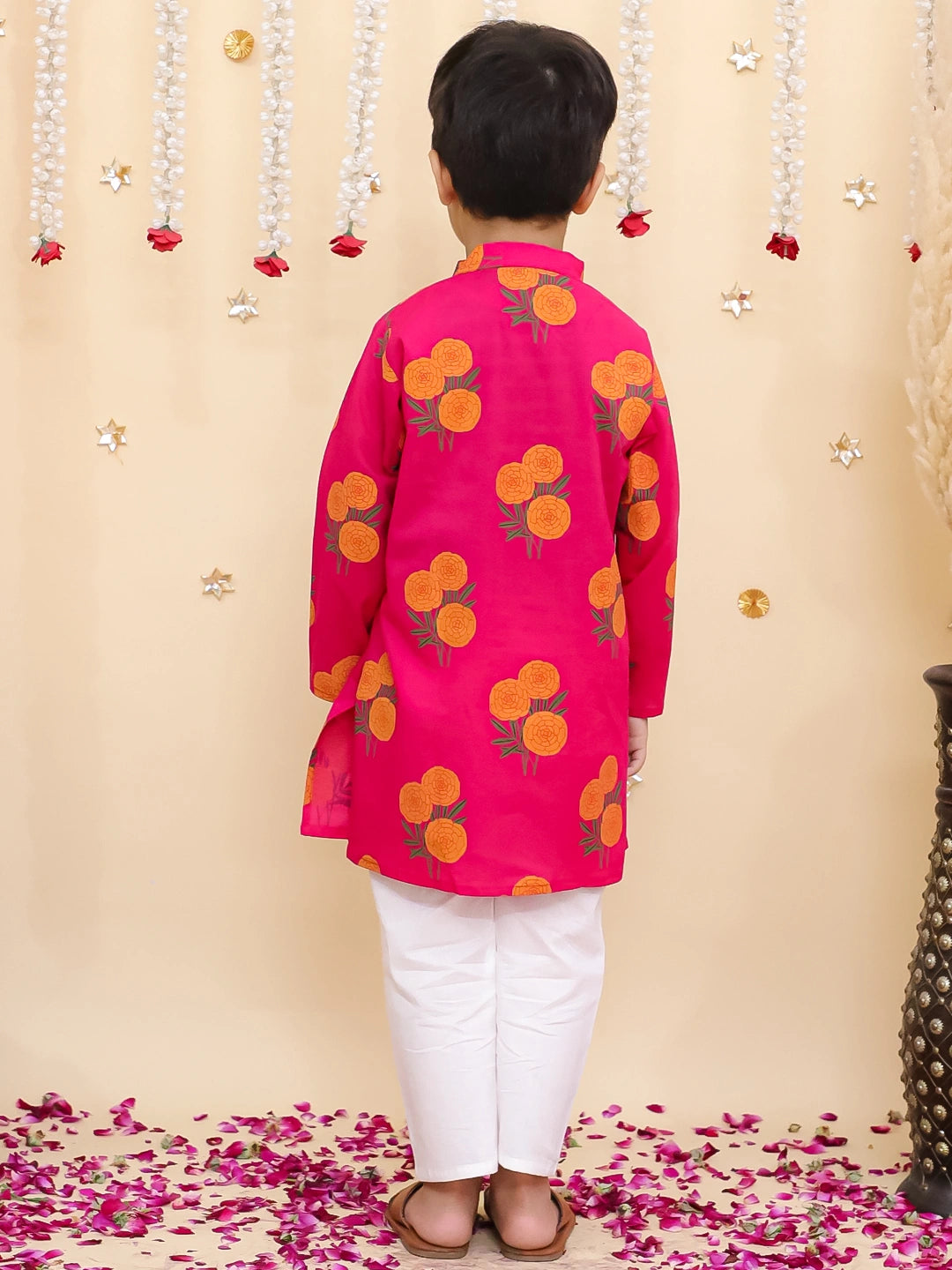 BownBee Pure Cotton Kurta Pajama & Ethnic Suit With Dupatta Sibling Set