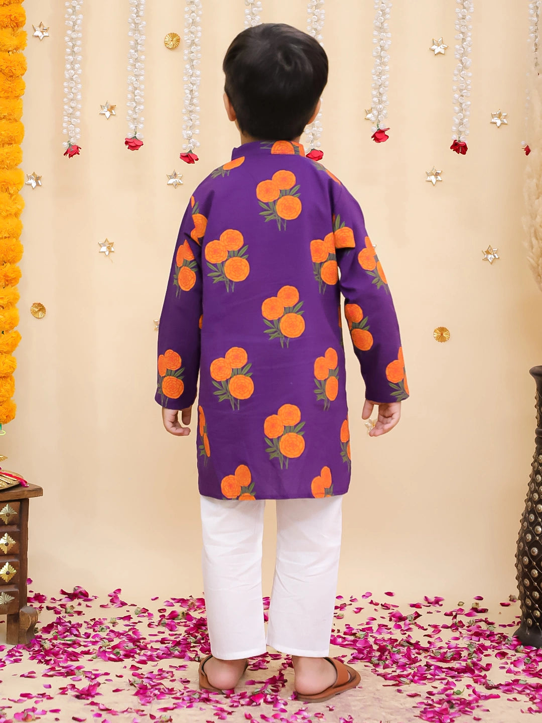 BownBee Pure Cotton Kurta Pajama & Ethnic Suit With Dupatta Sibling Set