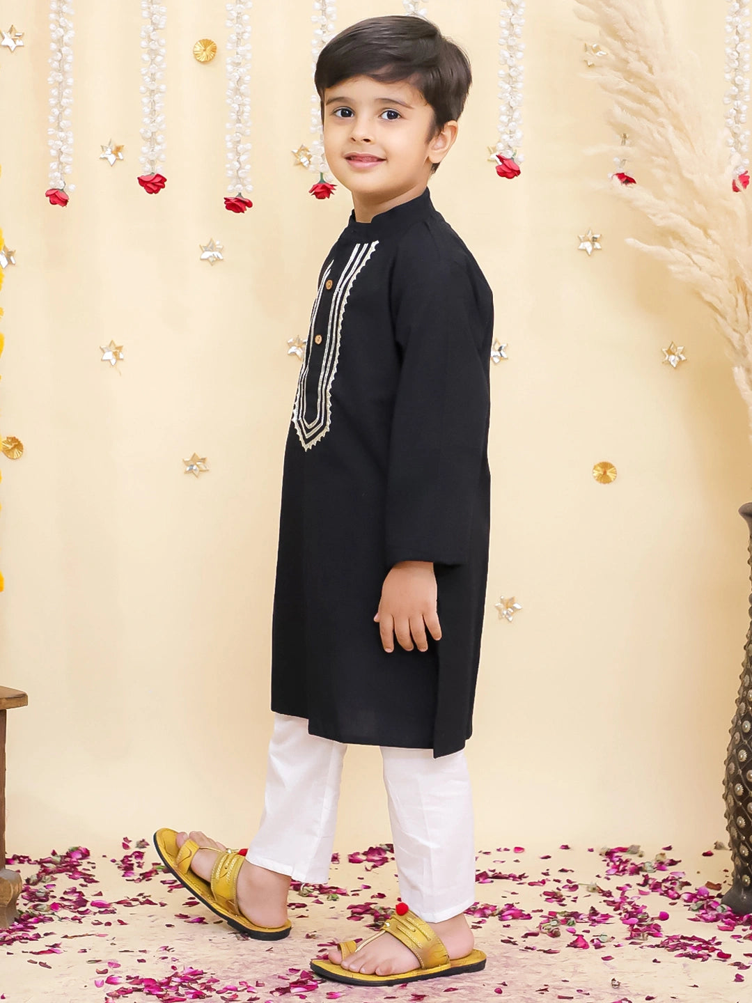 BownBee Pure Cotton Full Sleeve Kurta & Pajama Set For Boys