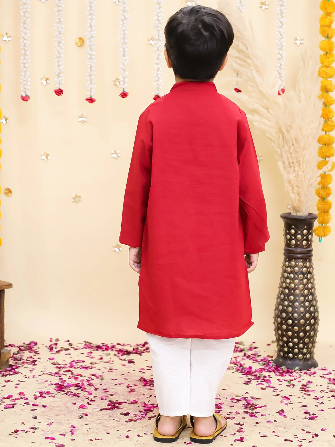BownBee Pure Cotton Full Sleeve Kurta & Pajama Set For Boys