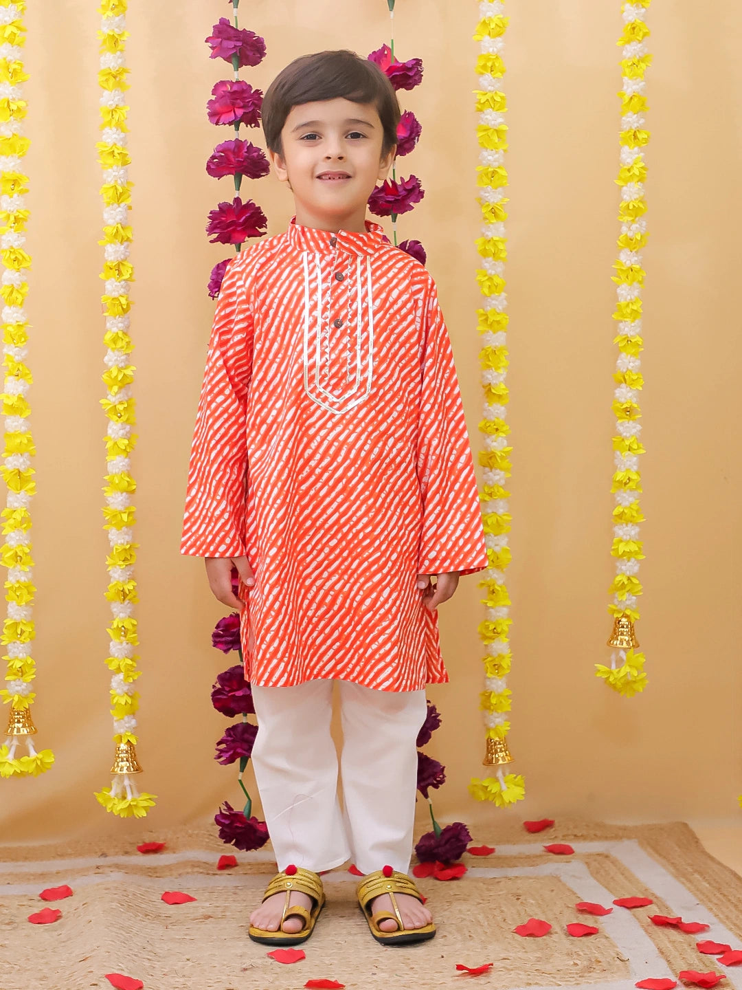BownBee Pure Cotton Full Sleeve Kurta & Pajama Set For Boys