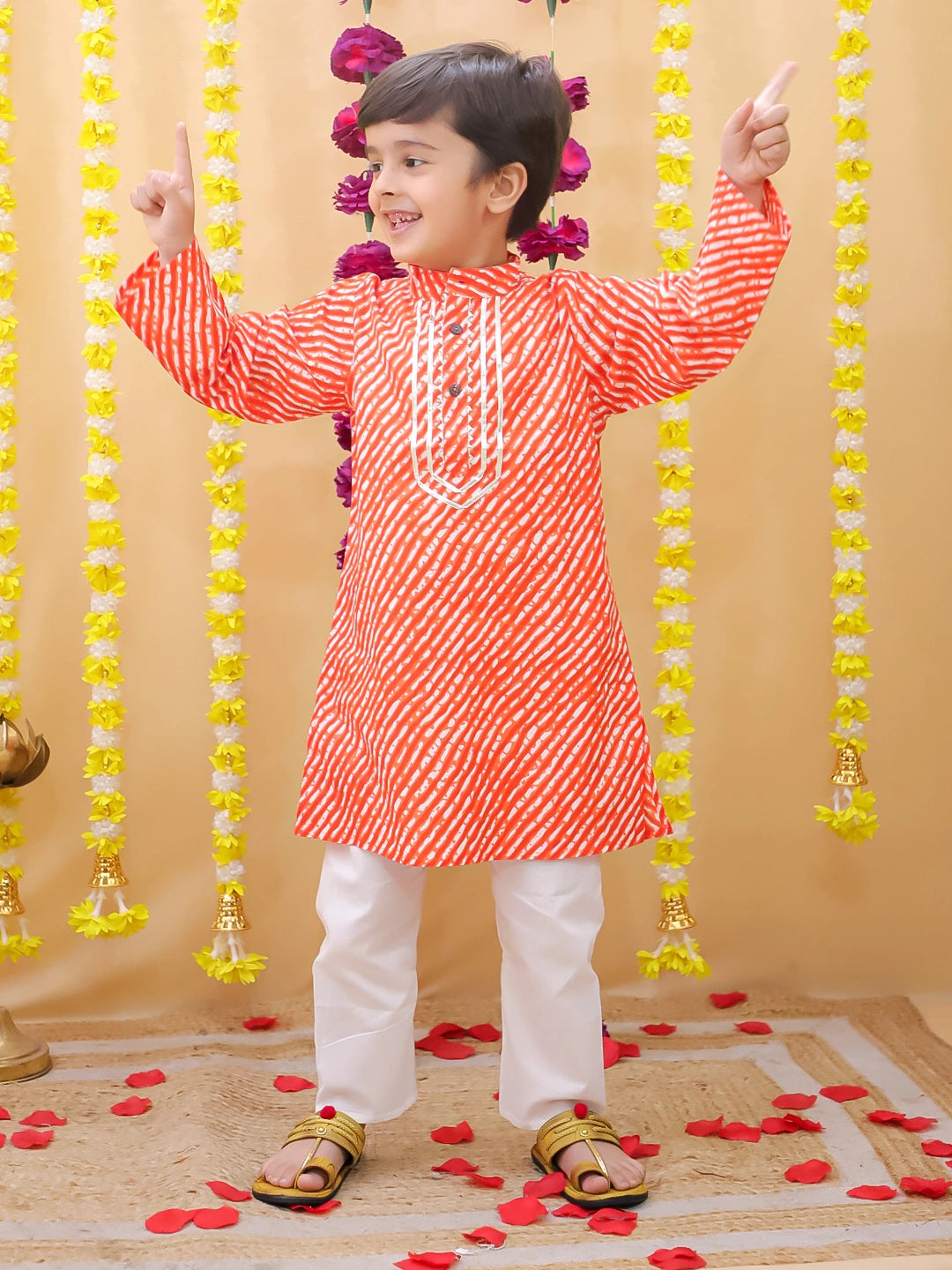 BownBee Pure Cotton Full Sleeve Kurta & Pajama Set For Boys