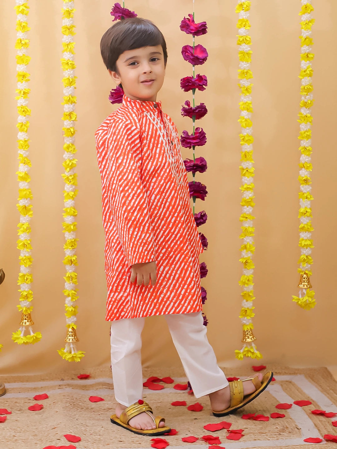 BownBee Pure Cotton Full Sleeve Kurta & Pajama Set For Boys