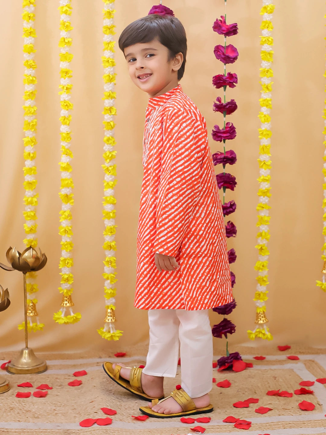 BownBee Pure Cotton Full Sleeve Kurta & Pajama Set For Boys